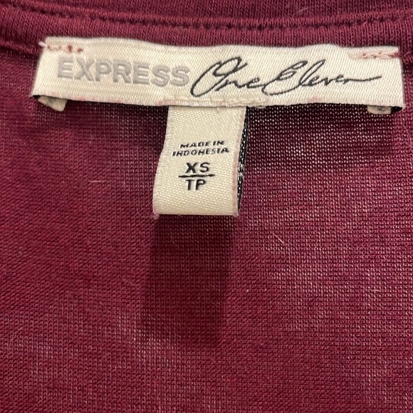 2 EXPRESS SHIRTS! Size: XS PERFECT CONDITION! Mauve Pink and Burgundy! - Picture 12 of 12